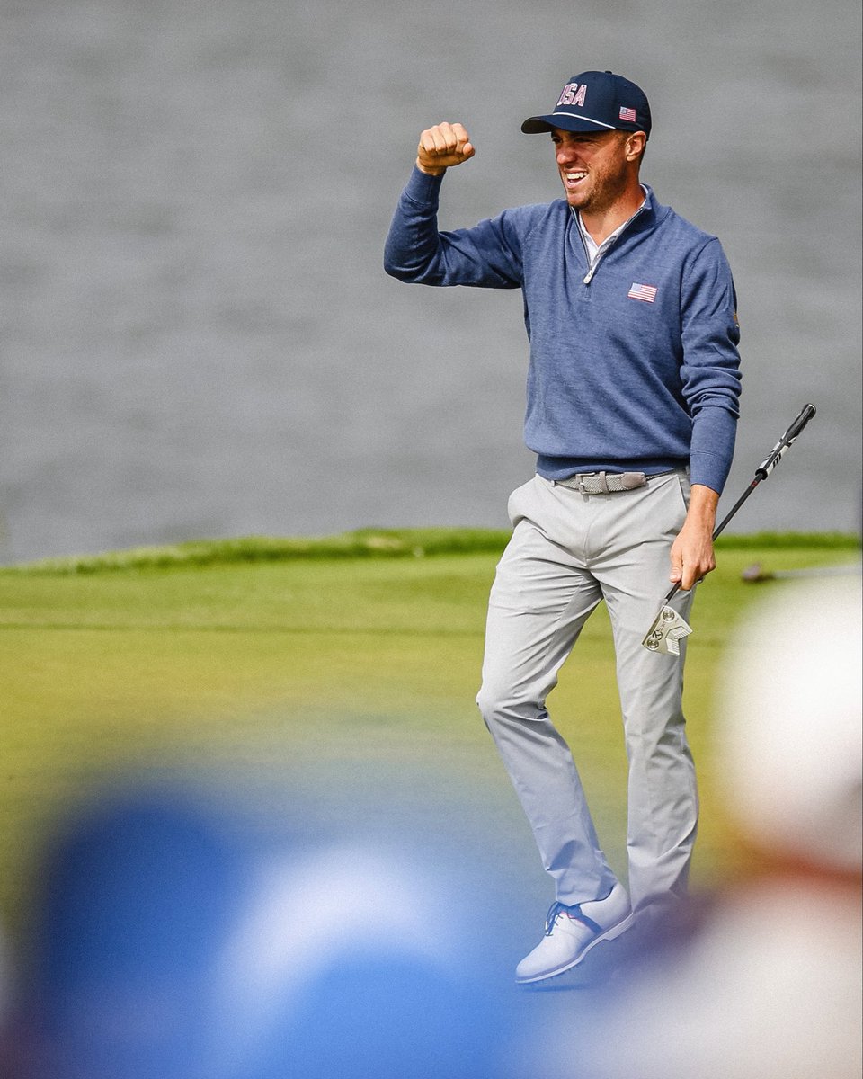 JustinThomas34's tweet photo. W @PresidentsCup 

Had the best time playing for Team USA this week, awesome to be a part of the biggest comeback in Presidents Cup history. And to watch the youngster come alive🇺🇸 https://t.co/Gla0CKJjpG