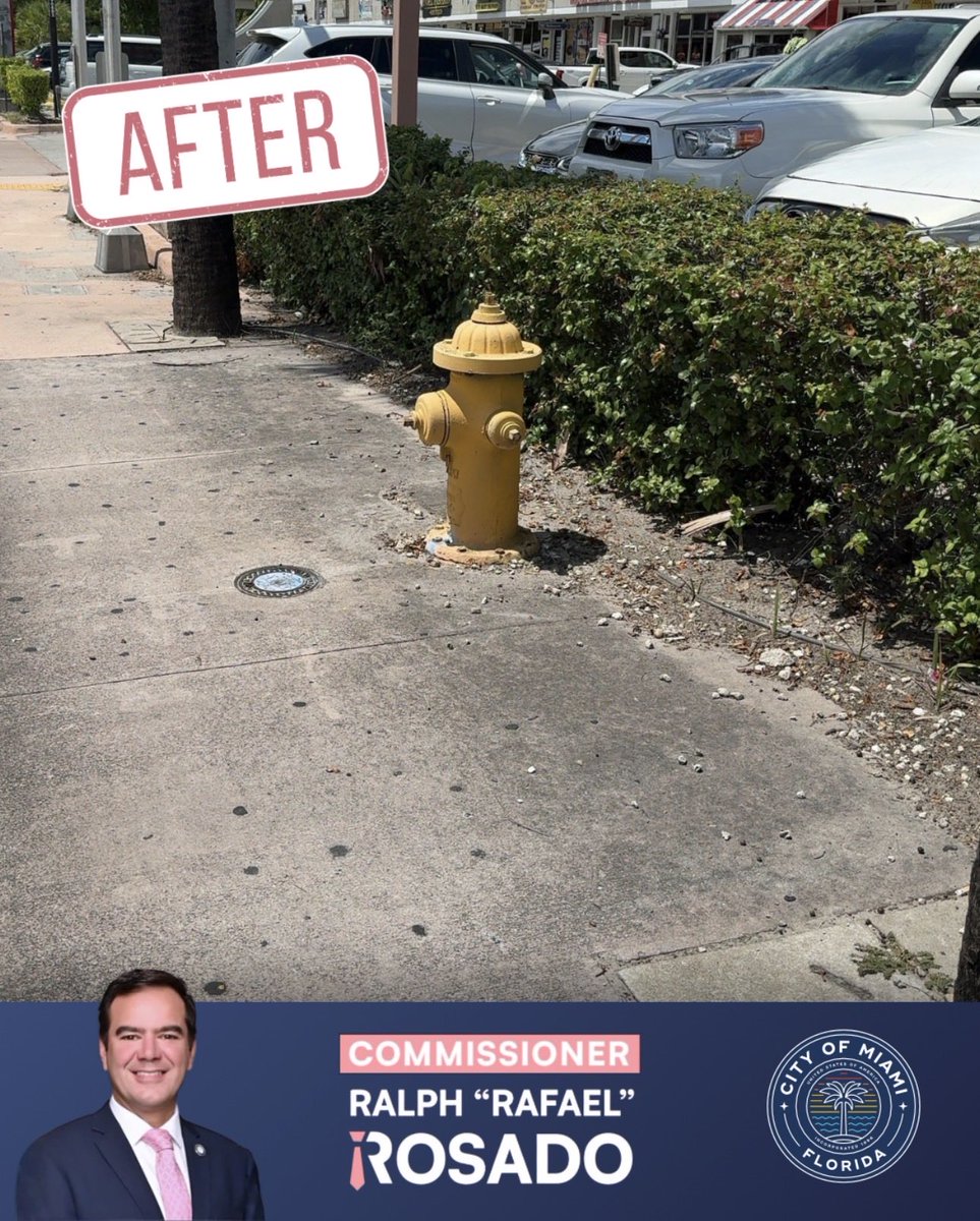 ralphrosado305's tweet photo. Small fixes. Big difference.
 
#MiamiMakeoverMonday
 
Email requests to D4@miami.gov or call (305) 250-5420
 
...
 
Pequeños cambios. Gran diferencia.
 
#MiamiMakeoverMonday
 
Envía tus solicitudes de mejoras a D4@miami.gov o llama al (305) 250-5420 https://t.co/XuGe4N6ycc