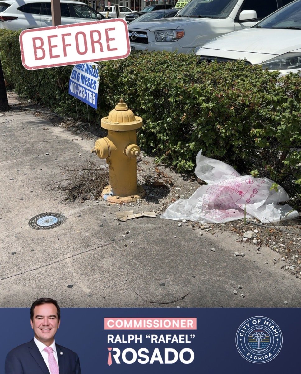ralphrosado305's tweet photo. Small fixes. Big difference.
 
#MiamiMakeoverMonday
 
Email requests to D4@miami.gov or call (305) 250-5420
 
...
 
Pequeños cambios. Gran diferencia.
 
#MiamiMakeoverMonday
 
Envía tus solicitudes de mejoras a D4@miami.gov o llama al (305) 250-5420 https://t.co/XuGe4N6ycc