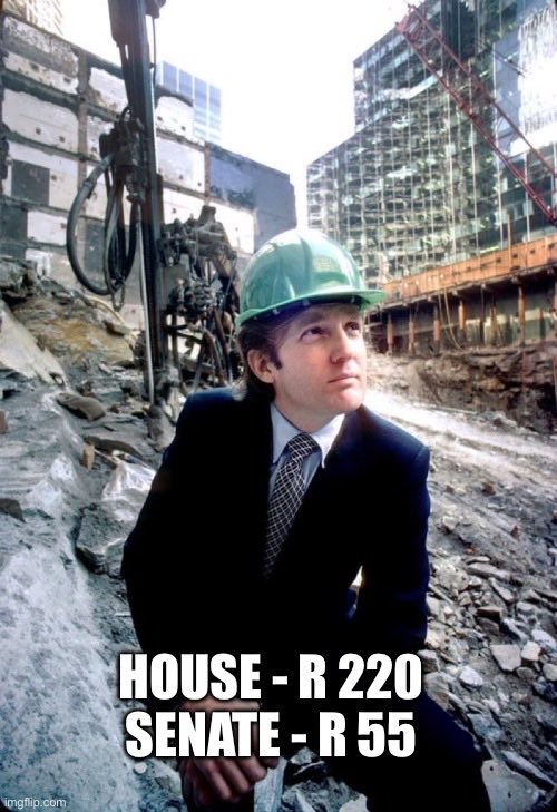 BossNeeson's tweet photo. Donald Trump constructing The Chair circa 1980. Colorized. #Firstsitter #Bigsit https://t.co/Uuaish3qVH