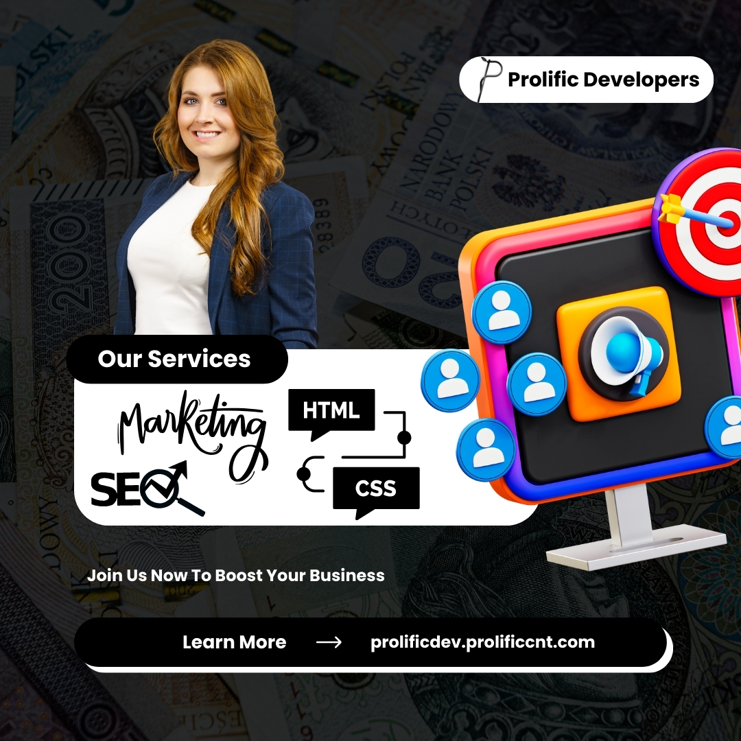 HaydenSampjbbe's tweet photo. Ready to take your business to the next level? Prolific Developers delivers digital growth through results-driven marketing, SEO, and responsive web development. Get noticed, rank higher, and convert better with smart strategies and modern design. https://t.co/GdmERfRrEm