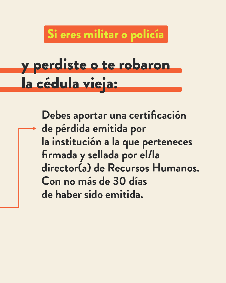 ElMitinRD's tweet photo. Si eres militar o policía y perdiste o te robaron la cédula, esto es lo que tienes que hacer: https://t.co/BYrsHWUQSB