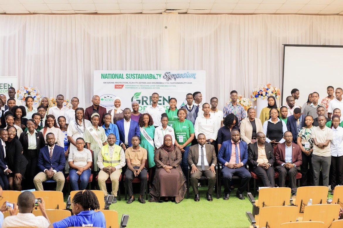MUCOBA26's tweet photo. 🌍 PROTECTING THE ATMOSPHERE BEGINS WITH UNDERSTANDING OUR RESPONSIBILITY TO IT.

On 16 September, we commemorated World Ozone Day at the National Sustainability Symposium hosted by Kyambogo University, bringing together students, environmental enthusiasts and other stakeholders. https://t.co/Lc8wlsSmak