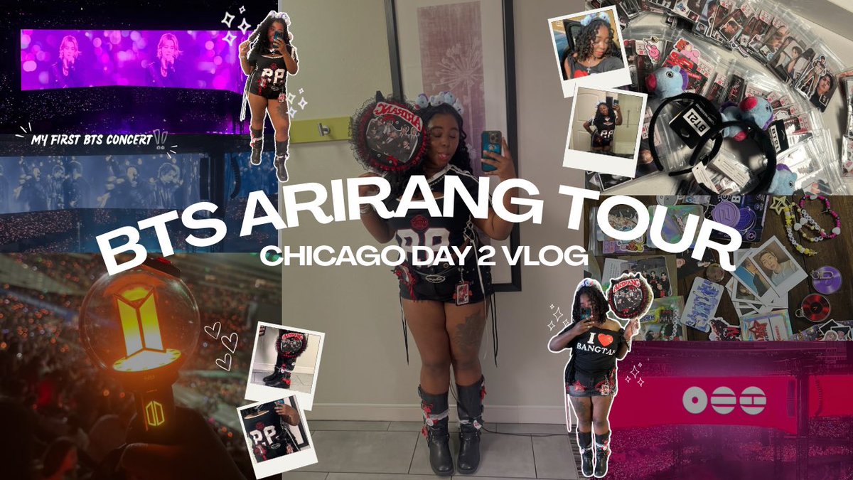 Zariaa_Duhh's tweet photo. sooooo I did a thing 🤭 
A lil late, but here’s a link to my arirang concert vlog, if u wanna watch 🫶🏾

https://t.co/MR8gI1AqqW https://t.co/0xlKMiVPEK