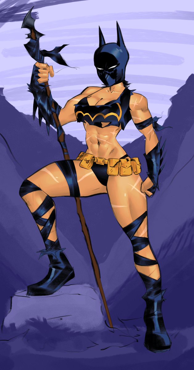Randomuser9O9's tweet photo. Savage Land Batgirl commission by @01lev04 #dc #batgirl #dccomics #cassandracain #cass #art #fanart #casscain #blackbat #cavegirl #artwork https://t.co/4oRPhBPcAN