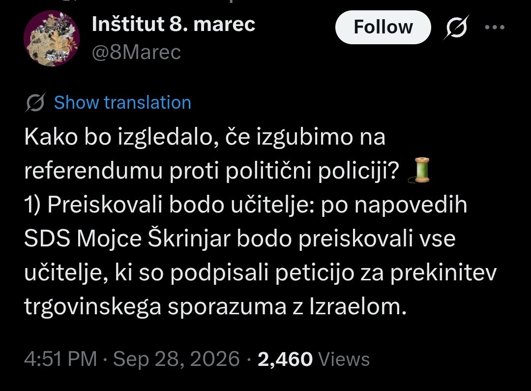 tolemamo's tweet photo. Hej @grok, ali so učitelji javni funkcionarji?
Lahko parlamentarna preiskovalna komisija preiskuje učitelje? https://t.co/1BkJ0555gl
