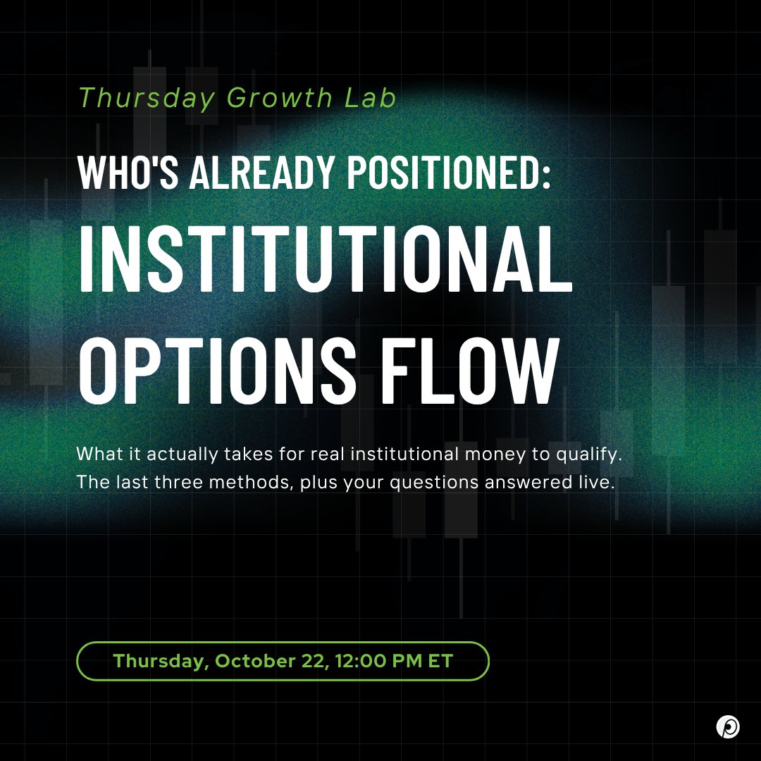 OptionsPlay's tweet photo. This week, we close out Inside Stacked Signals.

Tony shows the real thresholds behind institutional call buying, put selling, and put buying, then opens the floor for live Q&amp;A. Bring your questions.

Learn to Read the Market: https://t.co/lyM8t7PLDw https://t.co/v5YTqnRgEE