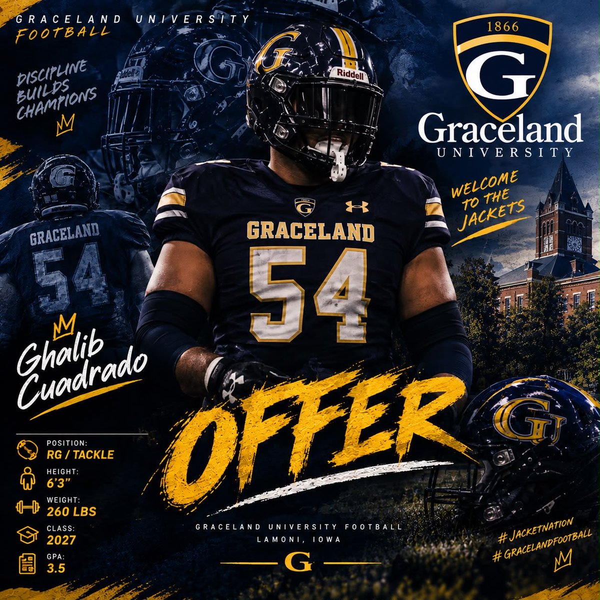 Ghalib_Cuadrado's tweet photo. Thanks God for this opportunity, I want to thanks all my teammates and coaches. First offer from Graceland U.🤍🔥✍🏻@gstar2298 https://t.co/odN5KBhfyb