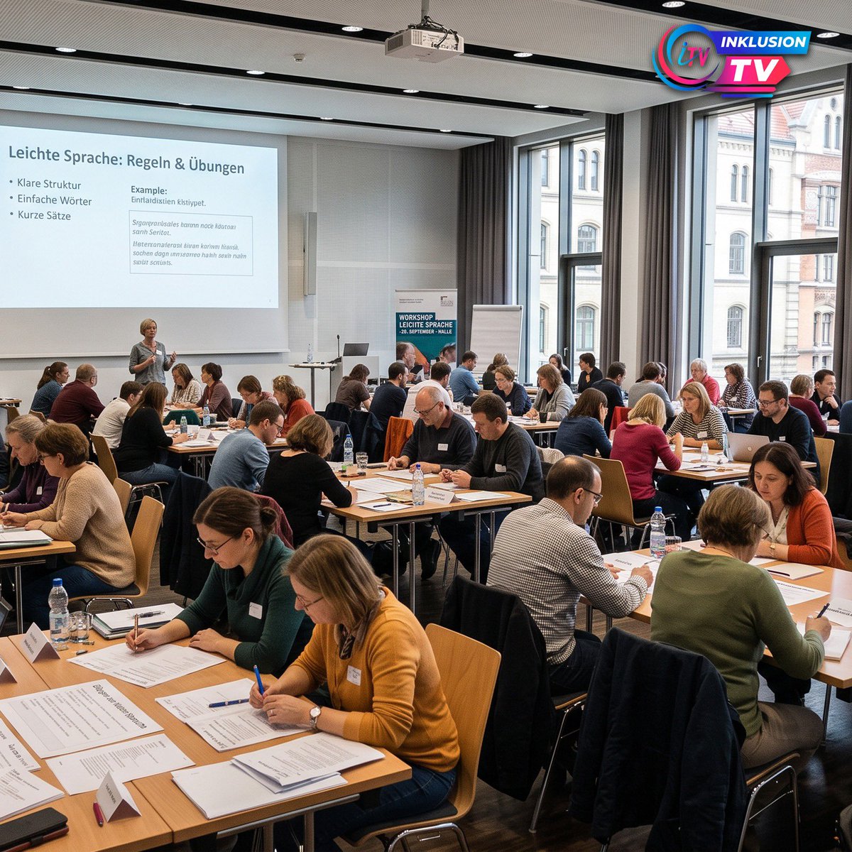 InklusionTV's tweet photo. 🗣️♿ Informationen für alle verständlicher machen: Ein Seminar in Halle zeigt, wie Leichte Sprache Kommunikationsbarrieren abbauen und selbstbestimmte Teilhabe fördern kann. 💙

#LeichteSprache #Barrierefreiheit #Inklusion #Teilhabe https://t.co/3LBbVOGZpW