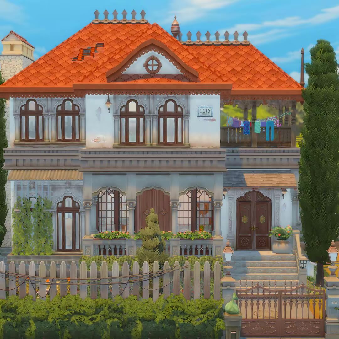 lifeofsimsyt's tweet photo. A little piece of Romania in The Sims 4. 🇷🇴🏡

Inspired by traditional Romanian architecture, I built this home around the time The Sims 4 Life & Death was released, bringing together old-world details, warm interiors and that unmistakable countryside feeling. 🥹

Would you live here? 👀

#thesims4 #sims4 #showusyourbuilds #sims4builds