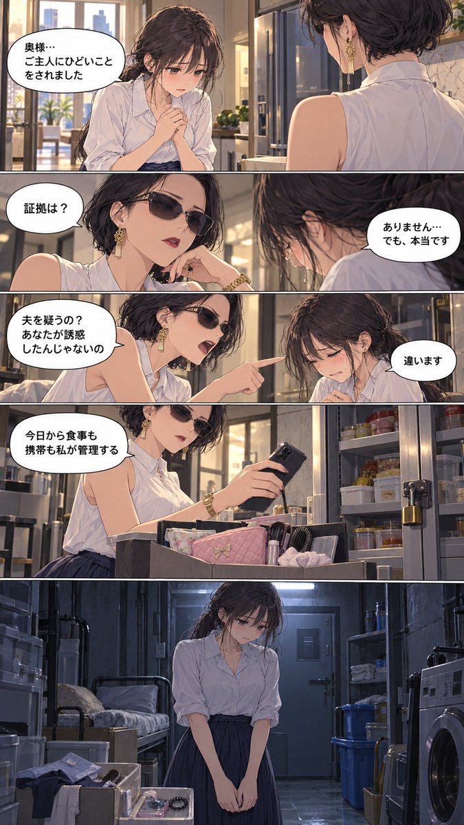 aididprison's tweet photo. 『帰りの切符は片道だった』(2/3)
#女囚漫画 #女囚 #逮捕 #DID #AIart https://t.co/AiVt5mDAAN