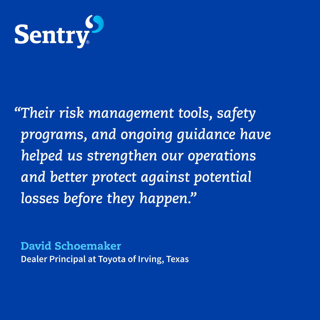 SentryInsurance's tweet photo. Risk management works best when it fits your daily operations. Our safety programs, tools, and hands-on support can help your team identify risks early and create a plan to manage them. https://t.co/ns0p0ETXnN https://t.co/5LgWZ5oY1x