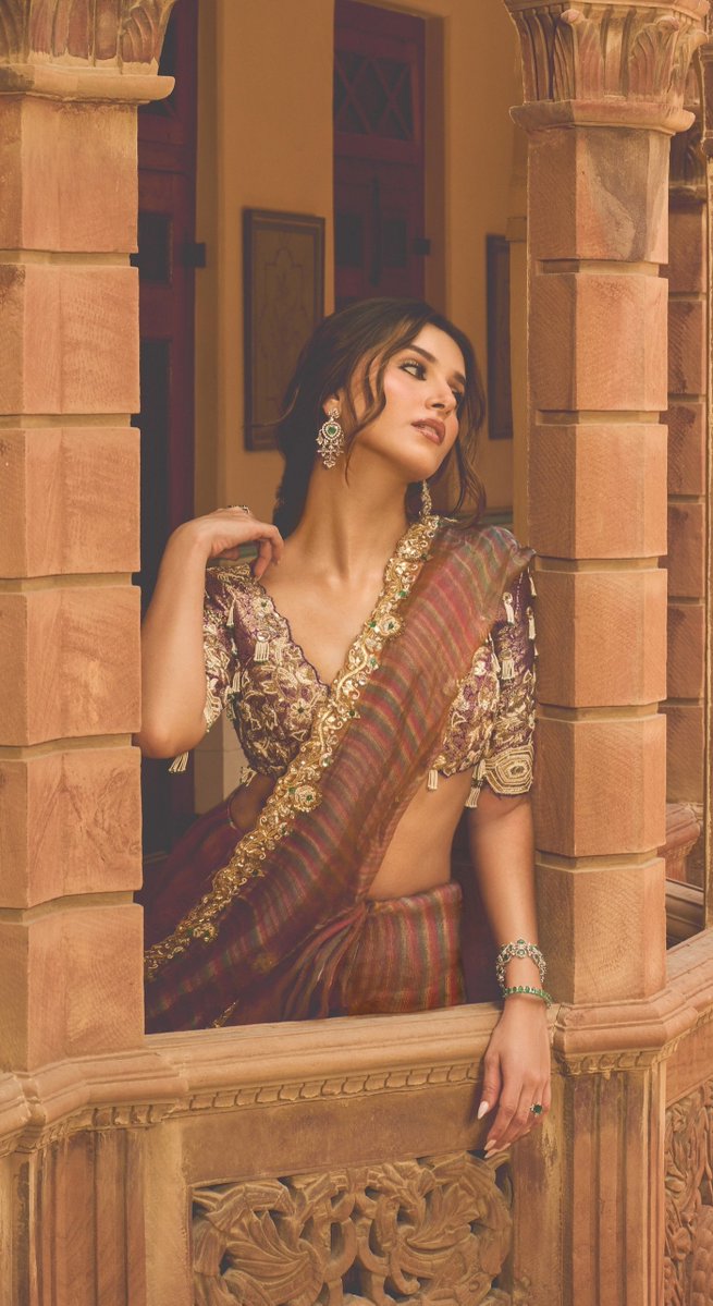 INDACTRESSPIC's tweet photo. Regal poise, timeless charm. Nobody carries heritage aesthetics quite like Tara Sutaria. ✨ https://t.co/lp1G5yILoc