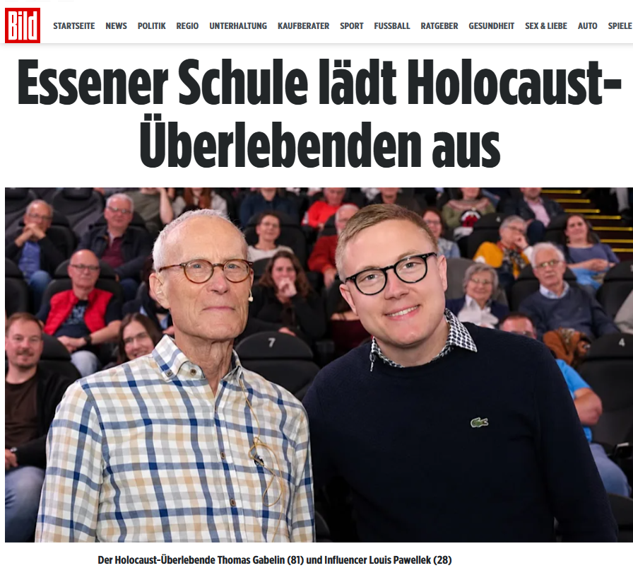 maternus's tweet photo. Seit 2011 ist die Gesamtschule Bockmühle in Essen "Schule ohne Rassismus - Schule mit Courage". Aus Sorge um die Reaktion der "multikulturellen" Schüler wurde nun ein Vortrag mit einem Holocaust-Überlebenden abgesagt.

Tja. Keine Courage, dafür Rassismus. Schönen Gruß von 1933. https://t.co/jfySLsTycF