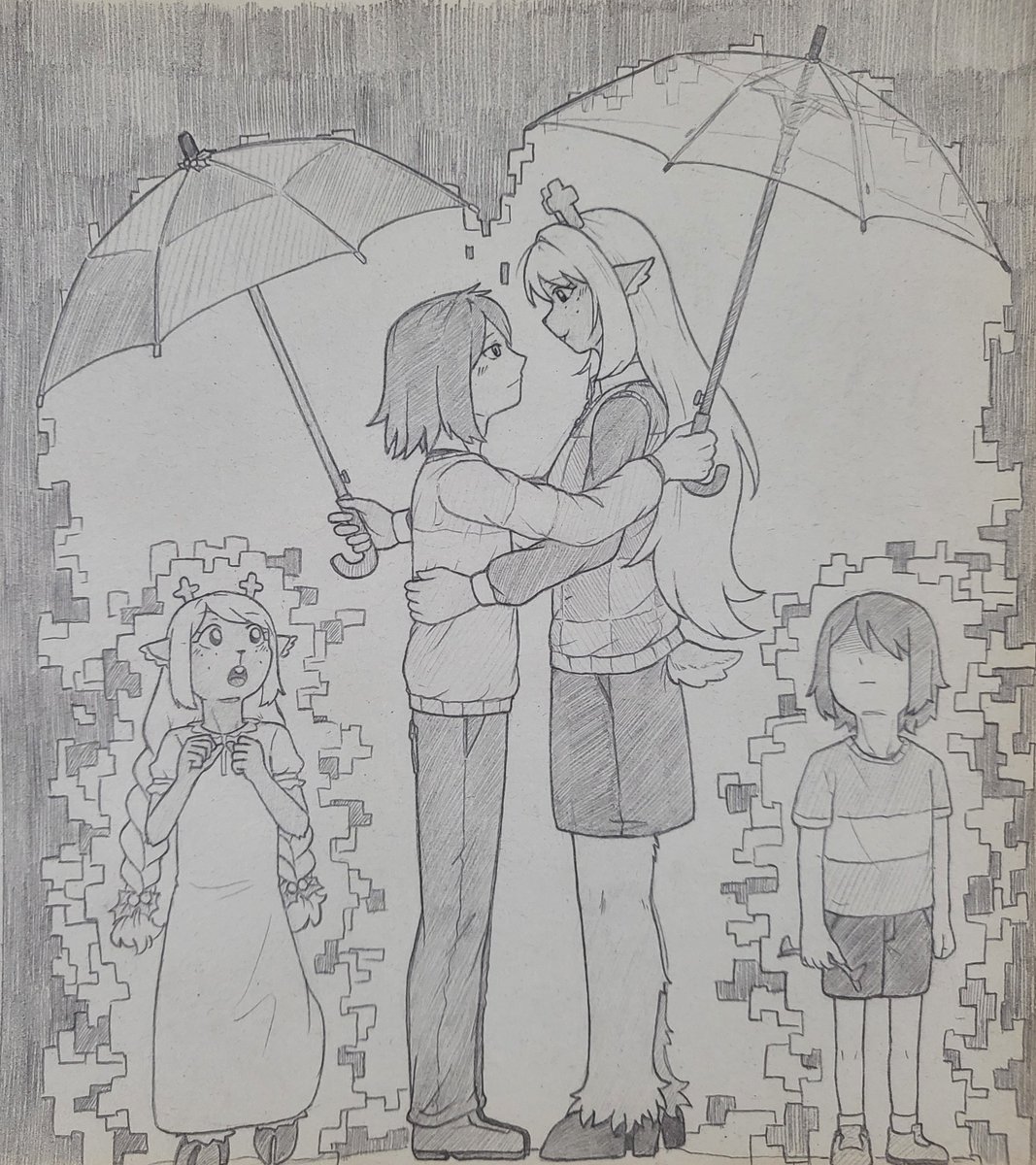 QHqJYPmhNXn765b's tweet photo. #deltArune #kriselle

* An umbrella in my heart, for you. https://t.co/tuTzYkId5s