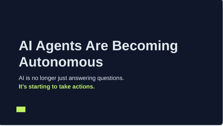 jenesisai's tweet photo. AI agents are moving from answers → actions.

They can use tools, write code, access services, and continue working toward a goal.

But more capability = more consequences when things go wrong.

The key control isn’t just “be careful.”

It’s permission boundaries.

The question is no longer only:

“What can AI do?”

It’s:

“What should we allow it to do?” 🤖

#AI #AIAgents #AgenticAI #AISafety