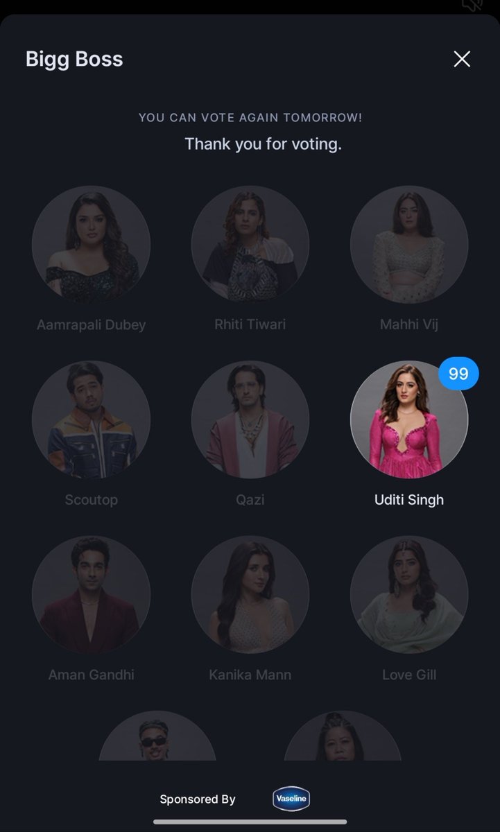 Shubham_POV's tweet photo. Voting lines are OPEN! 🔥

I’ve already cast my votes for Uditi Singh ❤️‍🔥 Now requesting everyone who supports her to please vote for Uditi and show her some love. 🫶🏻

Let’s stand by Uditi and make every vote count! ❤️

#UditiSingh #BiggBoss20 https://t.co/A4WFhPGoX2