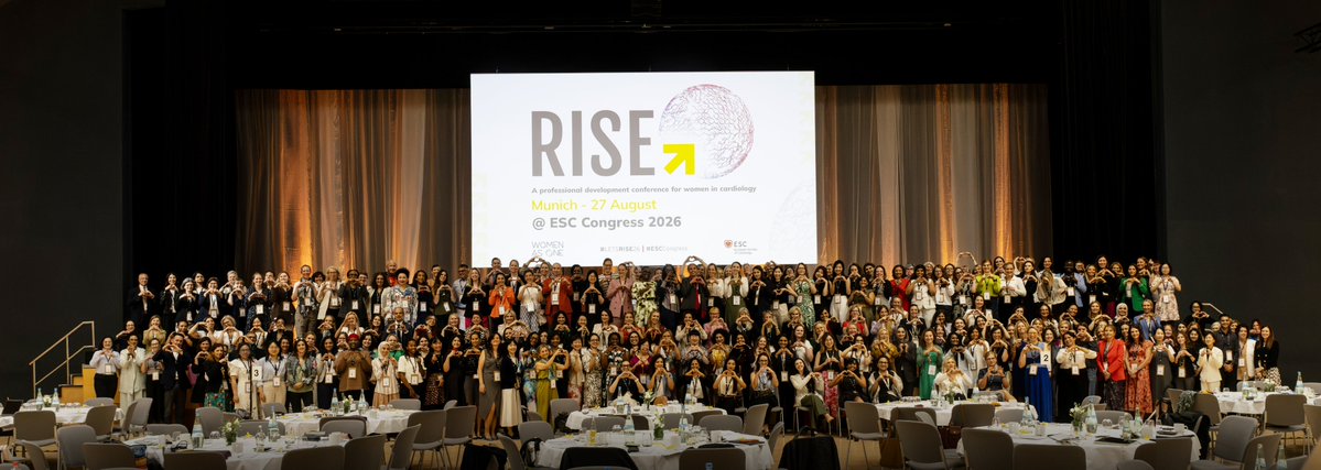 WomenAs1's tweet photo. RISE @ ESC Congress 2026 brought hundreds of women in cardiology and their allies together with world leaders to explore networking, AI, diversity, and thought leadership.

Hear the insights and inspiration from the day: https://t.co/Fd0BlqdNrN

#LetsRISE26 #ESCCongress https://t.co/yTLK6eZEHg