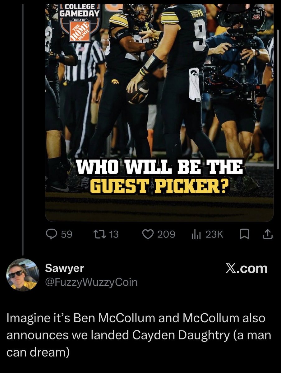 bulldogcooper1's tweet photo. Hawkeyes, a story in two parts. 🍿 https://t.co/WUoPUCSZ57