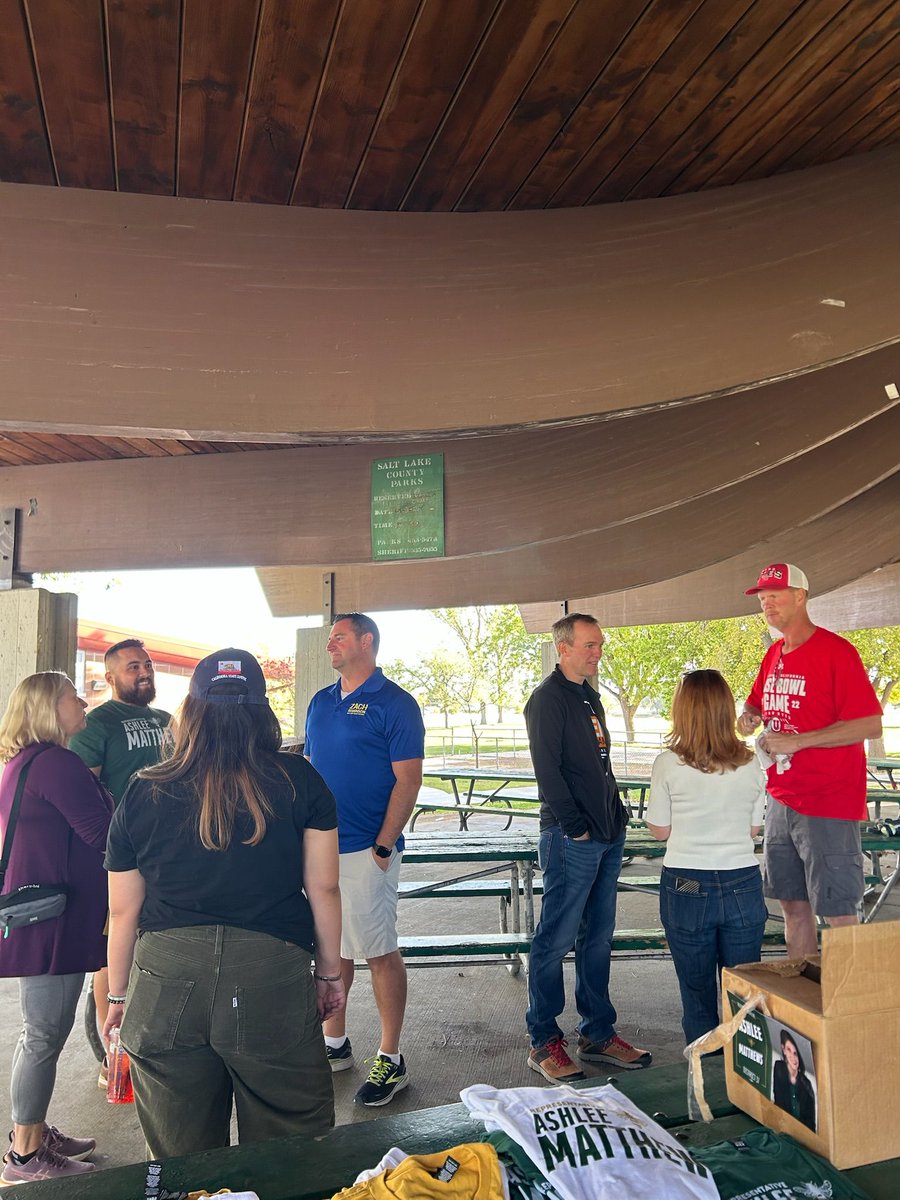 BenMcAdams's tweet photo. Saturday mornings are busy. There's soccer, yard work, and maybe the chance to finally sleep in. This crew spends theirs knocking doors and making calls across Salt Lake County, so their neighbors know when, where, and how to vote.

Washington feels chaotic right now. You keep showing up anyway, because you believe this still works when people take part. I'm with you, and I'm grateful for every one of you.

Five weekends left until Election Day. Come knock doors with us: https://t.co/W9Ywz6INQ0
