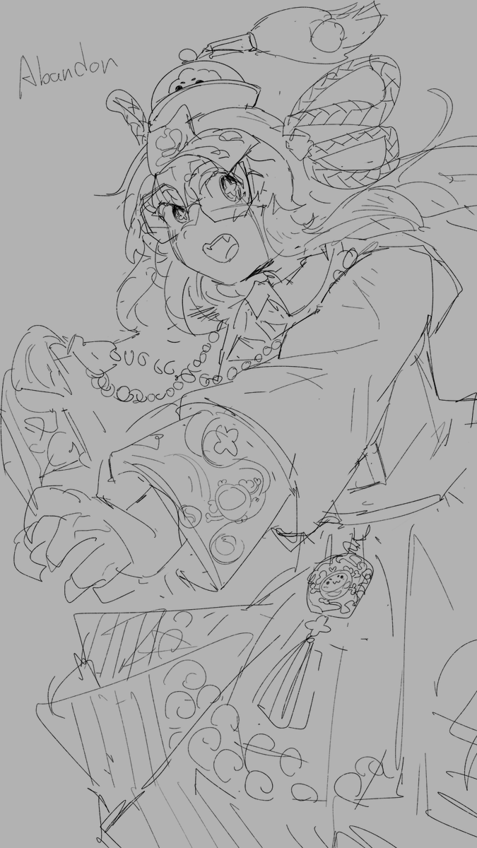 Sconter0214's tweet photo. zombie shoomimi &amp; taoist priest roomimi wip https://t.co/XeJGABCq5S