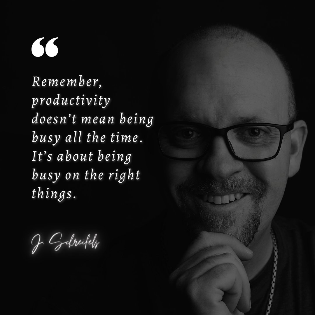 Music_By_Jeremy's tweet photo. Productivity is not constant busyness.

It's about being busy with the right things.

#SmartWork #BurnoutPrevention #Leadership #strategy #islandmentor #mindset #quotes #leadershipdevelopment #executivecoaching #burnout #team #strategicplanning https://t.co/Vsshr1ELLK
