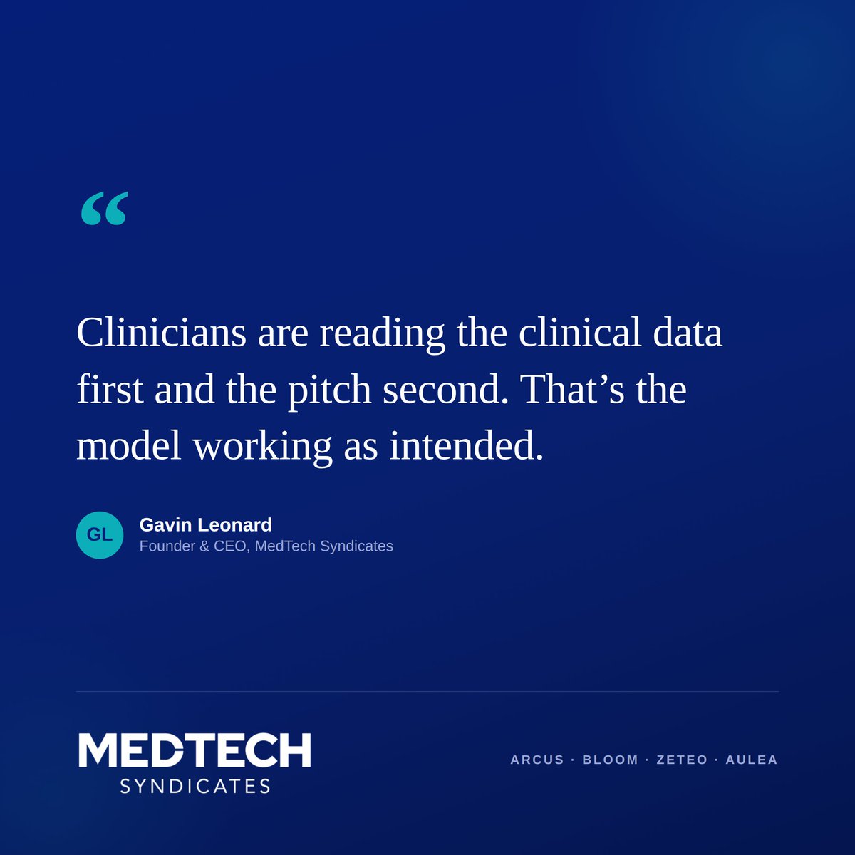 MedtechSyn's tweet photo. Days into TTW. Registered interest building across Arcus, Zeteo and Aulea, each targeting $100K before a formal raise. Non-binding, $0 upfront. Register interest: https://t.co/FUuIBCzKZj https://t.co/OI0GBlG7KL