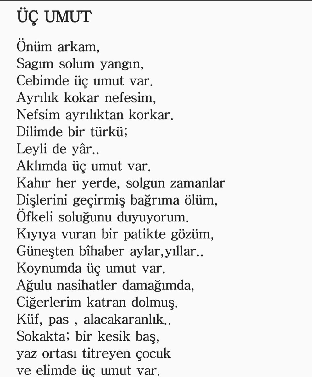 AliMican5's tweet photo. ÜÇ UMUT https://t.co/i2sB2qak1q