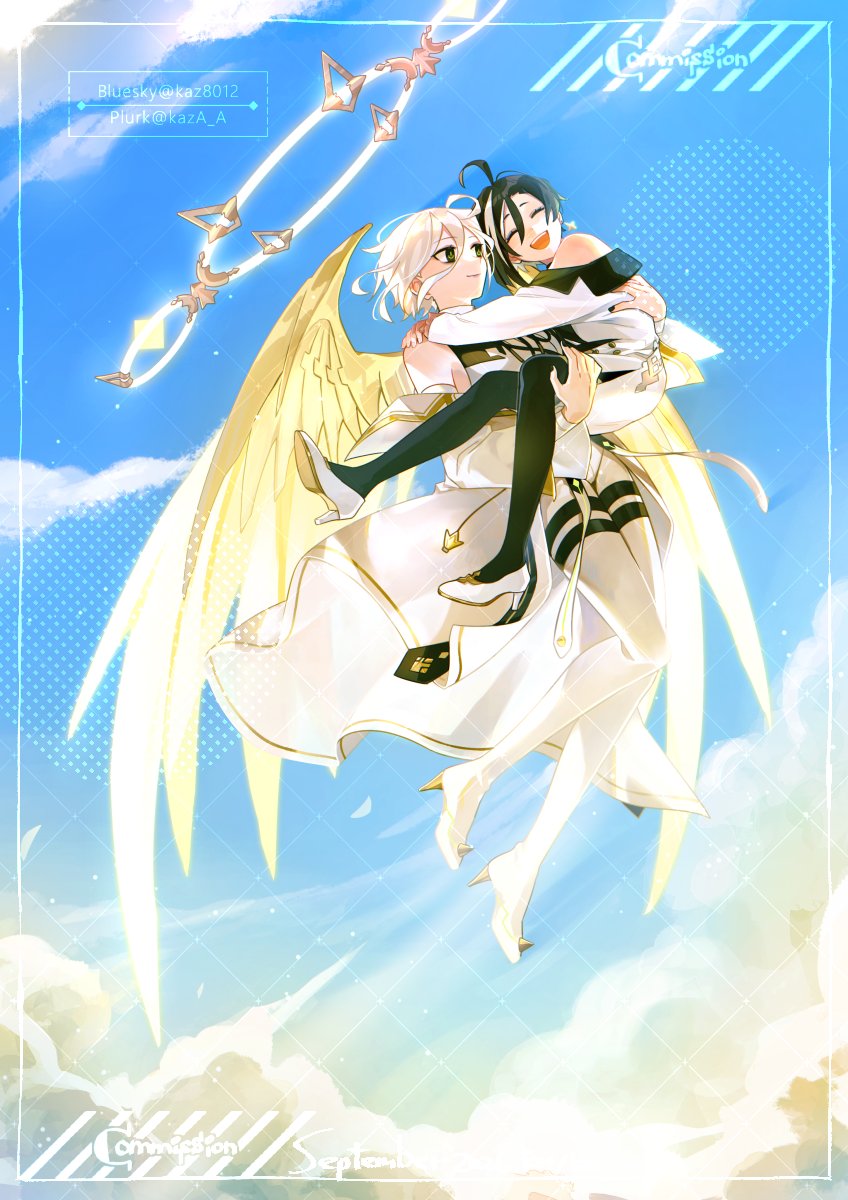 alonemistrist's tweet photo. 今年也委託ㄌ最好的卡汁@kaz8012畫賀圖！收到當下就好想分享今天終於能發了 飛上雲端ㄉ聖柯真的美如畫請大家走過路過不要錯過🥳 https://t.co/Qiy1r4eGoQ