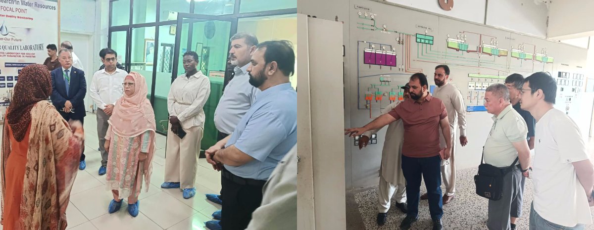 COMSATS_en's tweet photo. Foreign experts participating at the #ANSO–#COMSATS Conference undertook a series of technical visits to Pakistan's leading research facilities, including NARC, Quaid-i-Azam University, PCRWR Laboratories & Simly Dam Water Filtration Plant.
These visits provided insights into Pakistan's research infrastructure & ongoing work in water, agriculture & biotechnology, paving the way for future collaborations & technology transfer.
#AI #WaterGovernance #ResearchCollaboration #TechTransfer #ANSO #COMSATS
