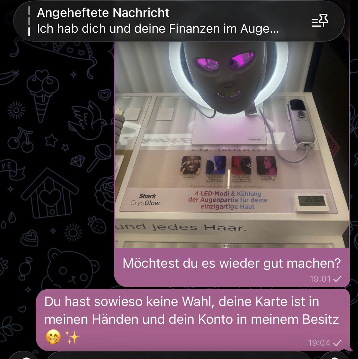 HerrinDarling's tweet photo. 259€ auf mein Subby 🤭✨ er kann gar nicht anders. Wieso? Weil sein Konto mir gehört. Er kommt nicht mehr dran 🙂‍↕️ mehr als Taschengeld auf ein 2. gibt es nicht mehr.. 🎀🩷 Er kann gar nicht entscheiden. ✨ https://t.co/bOYD76qcwc