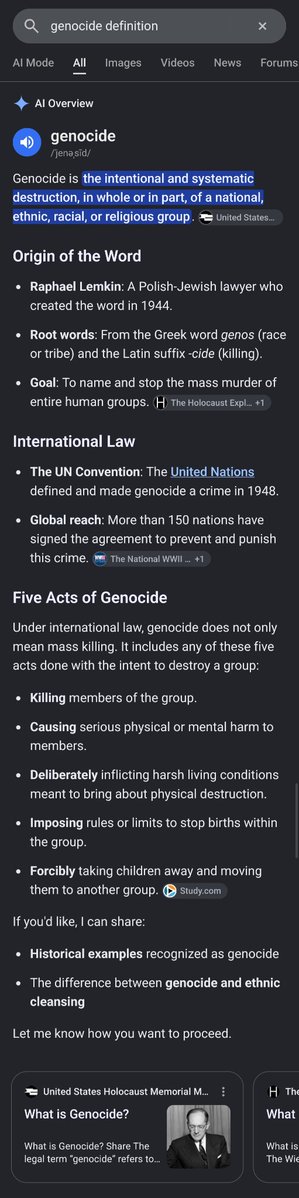Alex47637335's tweet photo. @TheFSoF @peterdaou "Genocide is the intentional and systematic destruction, in whole or in part, of a national, ethnic, racial, or religious group"

Yes it is https://t.co/6E6LgERiHx