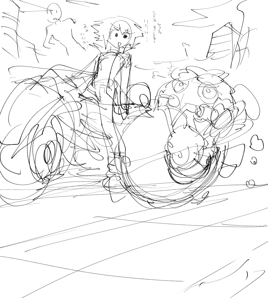 nikumaman's tweet photo. 自分の絵のありえんラフ見返すの割と好き https://t.co/zLGd2CALdS