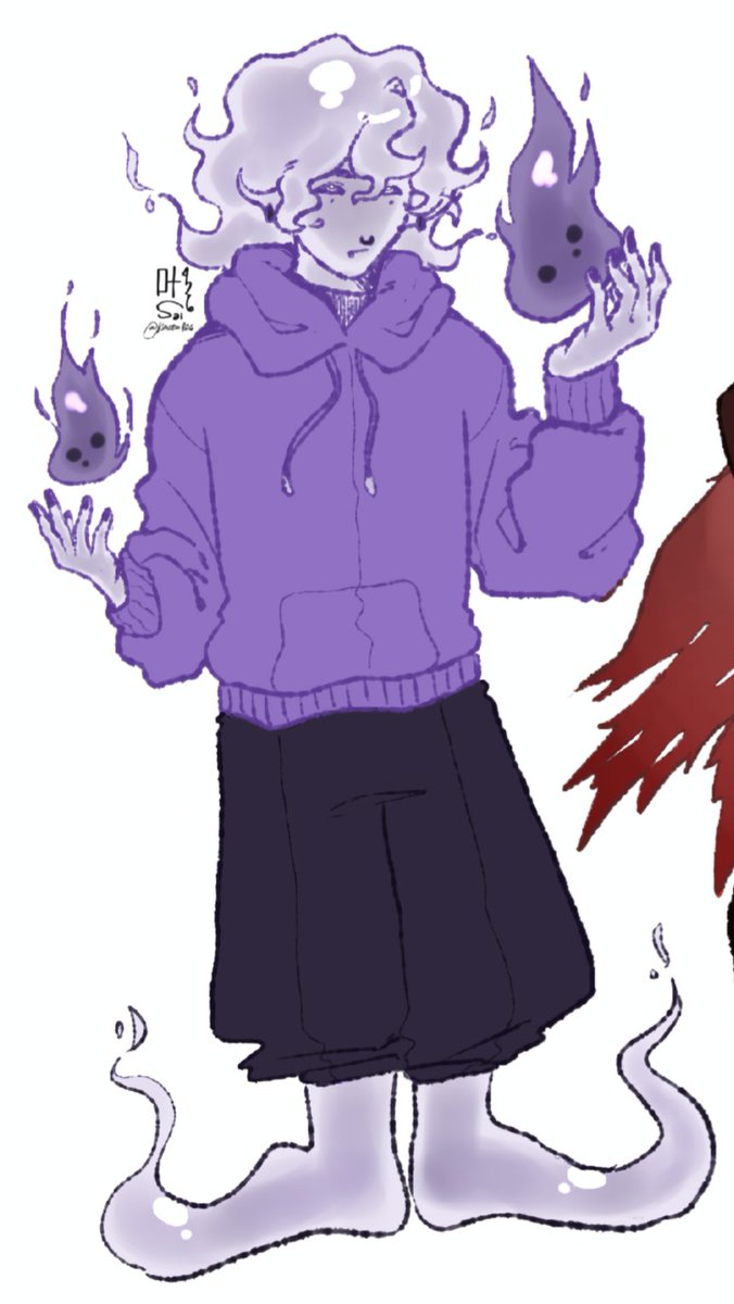 kaosu426's tweet photo. my concept idea of the soul quartet where they have ghost-like features (like pale &amp; transparent skin, and flowy hair)

i was doing this while watching st😭 

#soulsmp #saparata #microghostfanart #thomas5200 #snowbird334 https://t.co/9meyJ67r8o