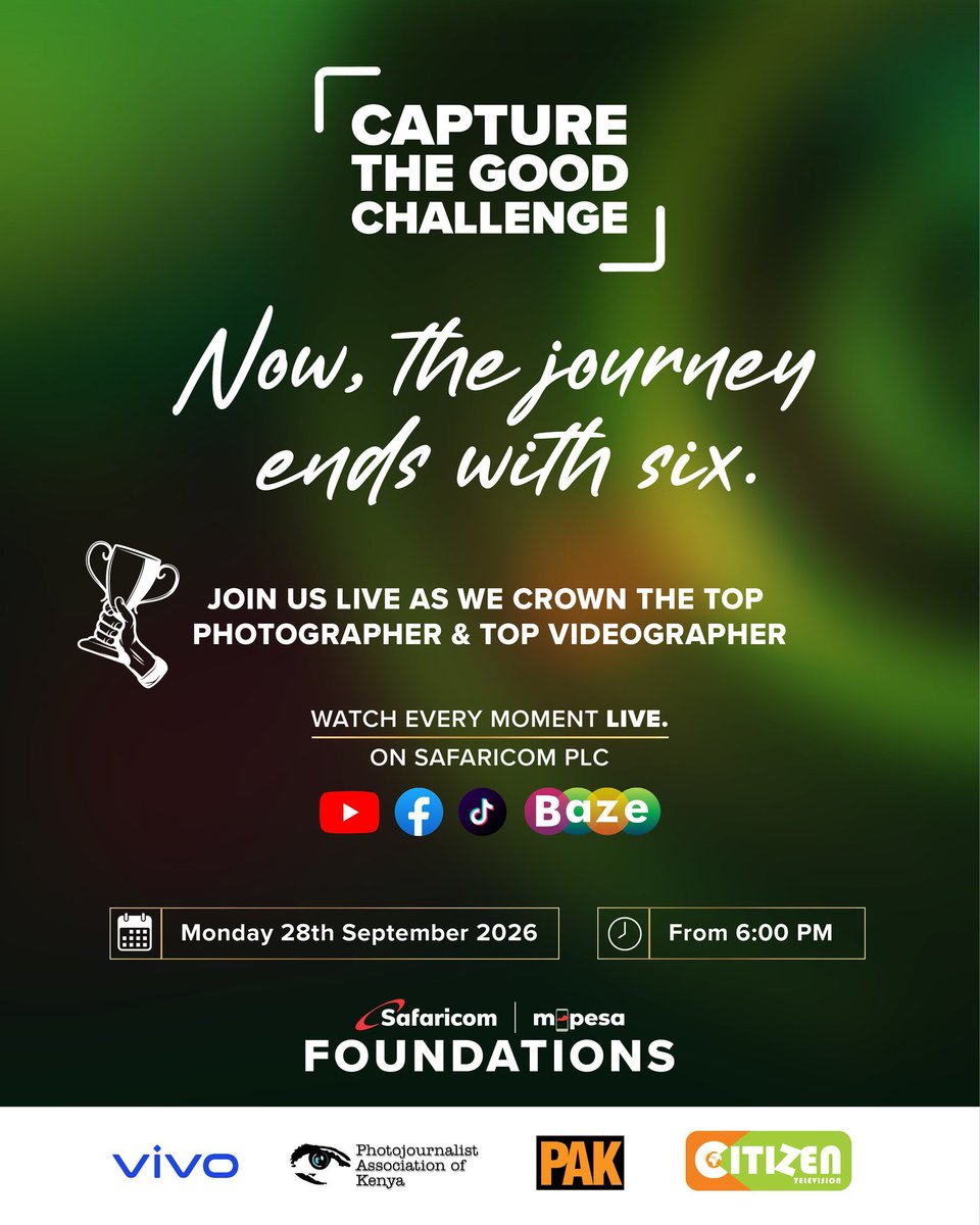 bremeokid's tweet photo. KSh 1M awaits the top creator in each category, with KSh 750K for second place and KSh 500K for third place. Beyond the prizes, these creators have earned national visibility by telling stories that matter. Tune in from 6:00 PM  #CaptureTheGood #TransformingLives #CTGAwards https://t.co/tEkTdwCMXg