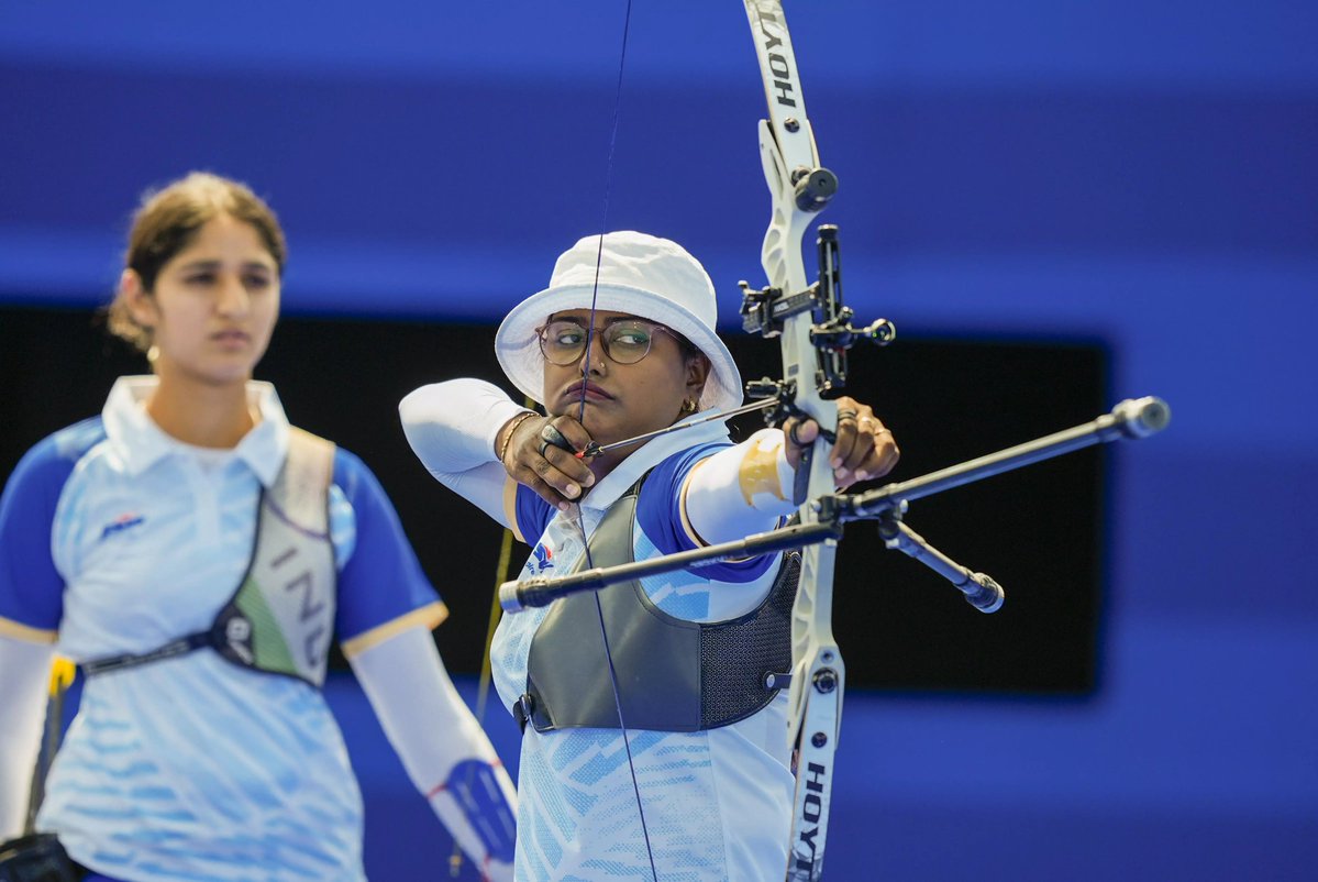 Fintech03's tweet photo. The Deepika Kumari Paradox.

Her career throws up a fascinating pattern.

At the Olympics:

2012 - 33rd
2016 - 9th
2021 - 8th
2024 - 7th

4 Olympics. 0 individual medal.

Yet at World Cups, she has repeatedly shown that she can beat the very best.

11 World Cup stage golds including 4 individual golds + 5 World Cup Final silver medals and a Final bronze.

In 2021, just before Tokyo, she won individual gold in Guatemala and then went to Paris and won 3 golds in the same World Cup stage, individual, women's team and mixed team.

She arrived at Tokyo as the world No. 1. She still could not get past the quarterfinal :((

In May this year, Deepika helped India win the women's recurve team gold at the Shanghai World Cup, beating Korea and then China. She even shot the decisive final arrow under pressure.

But weeks later, in India's Asian Games selection trials, she finished 4th and missed the Asian Games team. She lost the final spot to Ankita Bhakat in a shoot-off.

So here is the question I find genuinely fascinating: If this is about handling pressure, shouldn't 15+ years at the highest level make it easier?

Maybe technical excellence and the ability to reproduce that excellence when the stakes are highest are two completely different skills.

I do not know the answer :((

But Deepika Kumari might be one of the most fascinating case studies in elite performance psychology in Indian sport.