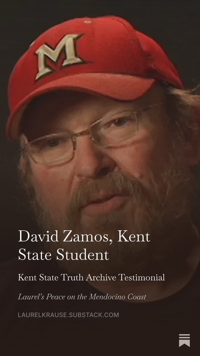 KentStateTruth's tweet photo. David Zamos said the #NationalGuard "were moving people from one place who assembled in another place... seemed like Big Brother beating his chest... school was open. Classes were open. We had every right to be there, the students.” @MendoCoast https://t.co/DpaHY6BJtW  ☮️ https://t.co/VvHDcqrvV1