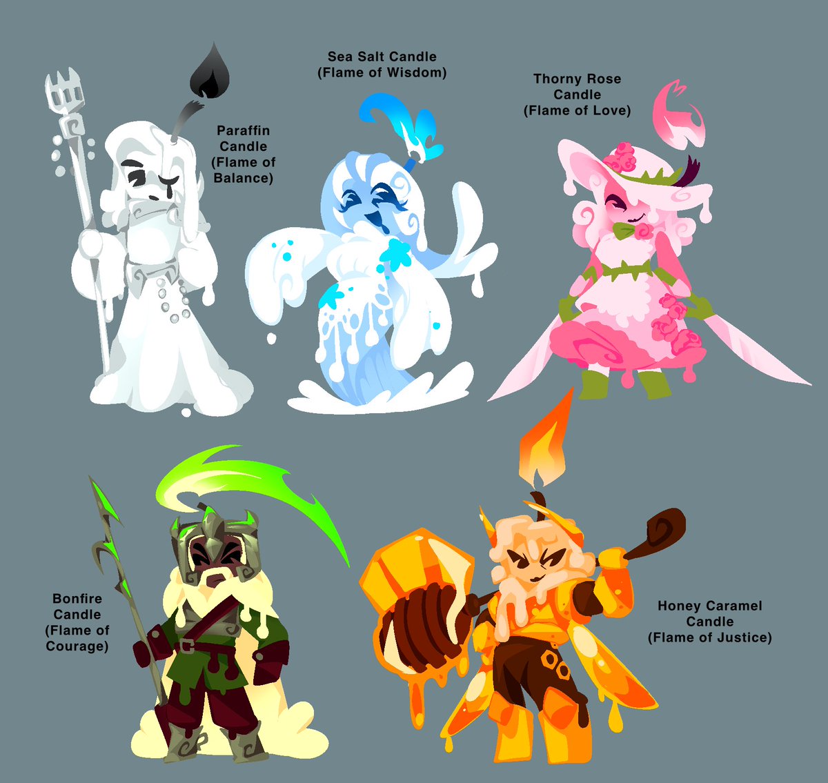 deeoxie's tweet photo. Cookie Run Kingdom Retake

Flames of Virtue (Ancient Cookie Stand Ins)
More info on 🧵 https://t.co/H8vwgvxuOt