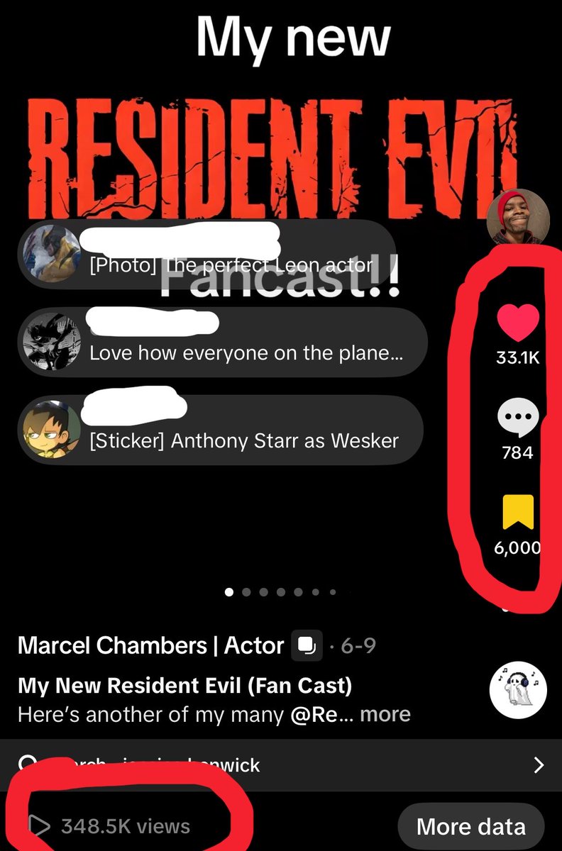 marcel_tweetz's tweet photo. @zcregger — I created my own Resident Evil fan-cast and it reached 348K+ views.

I’m an actor from Florida and I’m serious about becoming part of this franchise someday, I put together this fan-cast to show what I could bring to the Resident Evil world! https://t.co/xqDxdWy2sZ