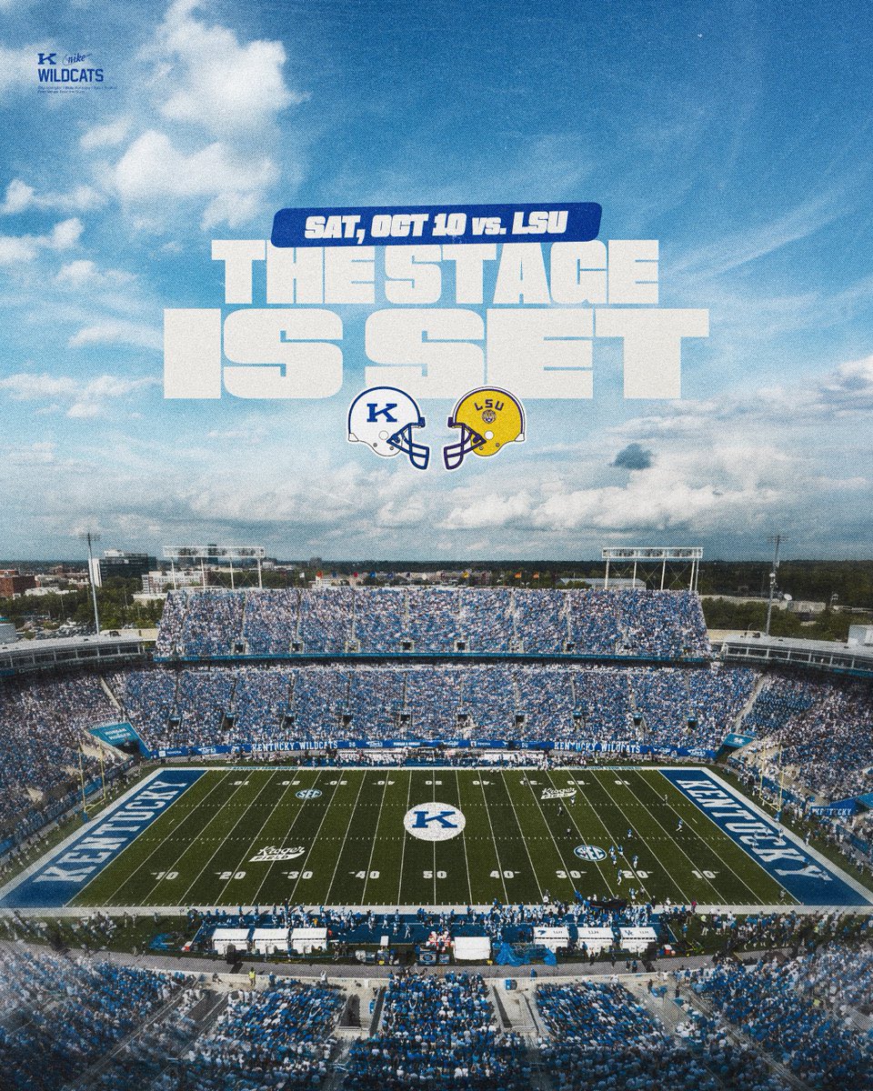 Cats_Coverage's tweet photo. BREAKING: It appears the ‘Power K’ logo will be placed on the midfield logo inside Kroger Field for Kentucky’s next home game. 🚨👀🔥 https://t.co/P0CWRmaB5G