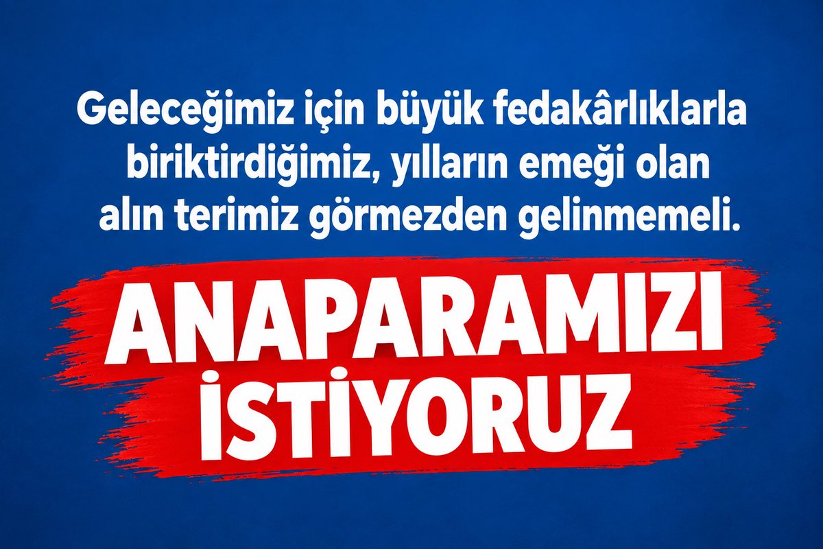 kumardegilfon's tweet photo. 🎯ANAPARAMIZI İSTİYORUZ !

🔴Biz kazanç istemiyoruz.
🔴Biz ayrıcalık istemiyoruz.
🔴Sadece kendi paramızı istiyoruz.

#HALKINSESINIDUYUN #FonMağdurlarıZorDurumda #paramıznerede #thf #tly #tp2 #FonMağdurlarıAçıklamaBekliyor #FonMağduriyetiSonBulsun #spk #bist #fonmağdurları #ppf #ppfödemebekliyor