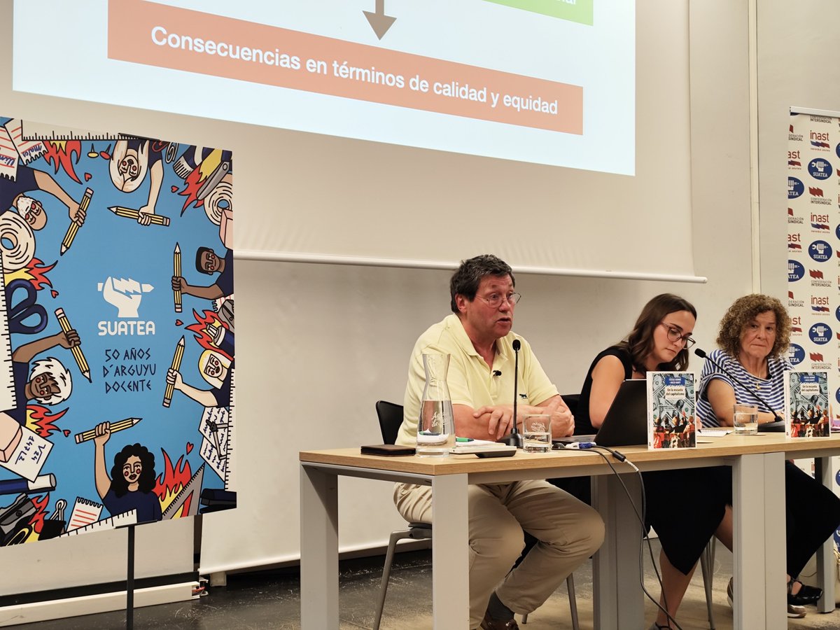 HojadLata's tweet photo. Nueva presentación de 'En la escuela del capitalismo', de #NicoHirtt
El sindicato @SUATEA cumple 50 años y han invitado al pedagogo belga para que explique las claves del nuevo asalto a la educación pública.
Mañana martes en #Torrelavega https://t.co/QC4Kvdrujp
