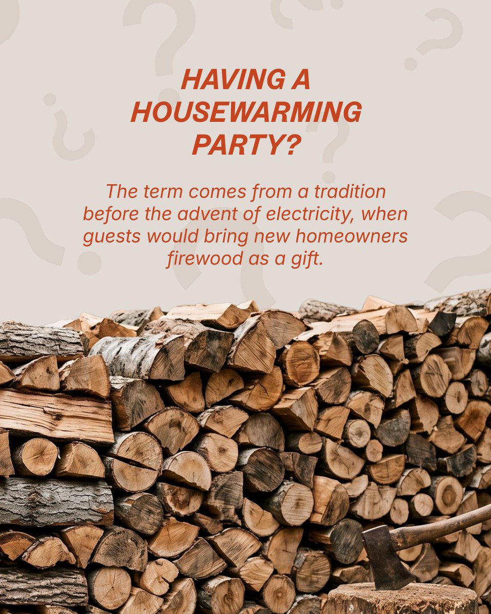 Rebeccasellsmem's tweet photo. Did you know? 👀 

Housewarming parties originated in France! 🍾

#DidYouKnow #HousewarmingHistory #RealEstate101 #FunFact #RandomFact https://t.co/WpHcIk8okq