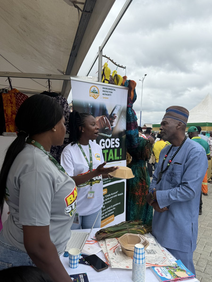 epa_koforidua's tweet photo. 3/3
Through interactive engagements at the exhibition stand, the public had the opportunity to learn more about the ban and the importance of making responsible choices that support a cleaner and healthier environment.

#EPA #EasternEXPO2026 #StyrofoamBan #PolystyreneBan #EnvironmentalEducation #EnvironmentalAwareness #EasternRegion