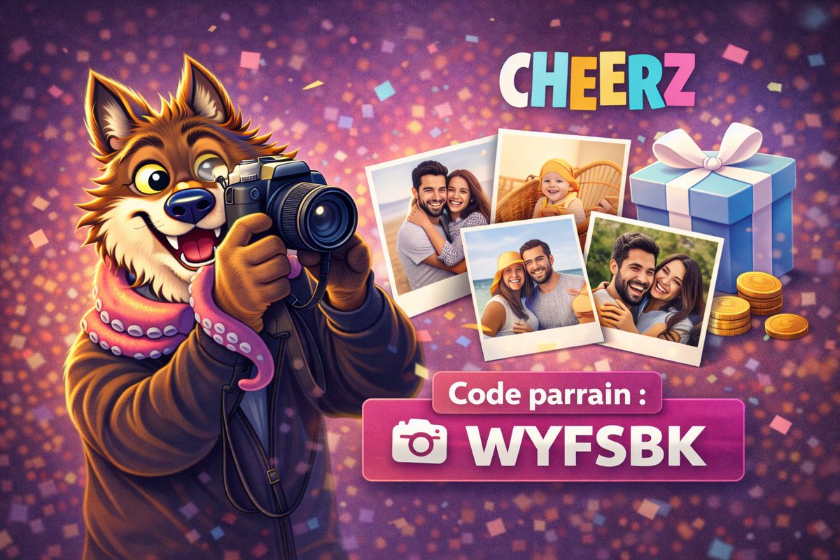 ParrainBoursoB's tweet photo. Les photos restent souvent dans nos téléphones… 📱
Et si vous leur donniez enfin une place dans un magnifique livre photo ? 📚✨
Avec mon code WYFSBK, profitez de 5€ offerts pour créer votre album personnalisé et revivre vos plus beaux souvenirs.
#Photo #LivrePhoto #Cheerz https://t.co/o5QFLyXzsU