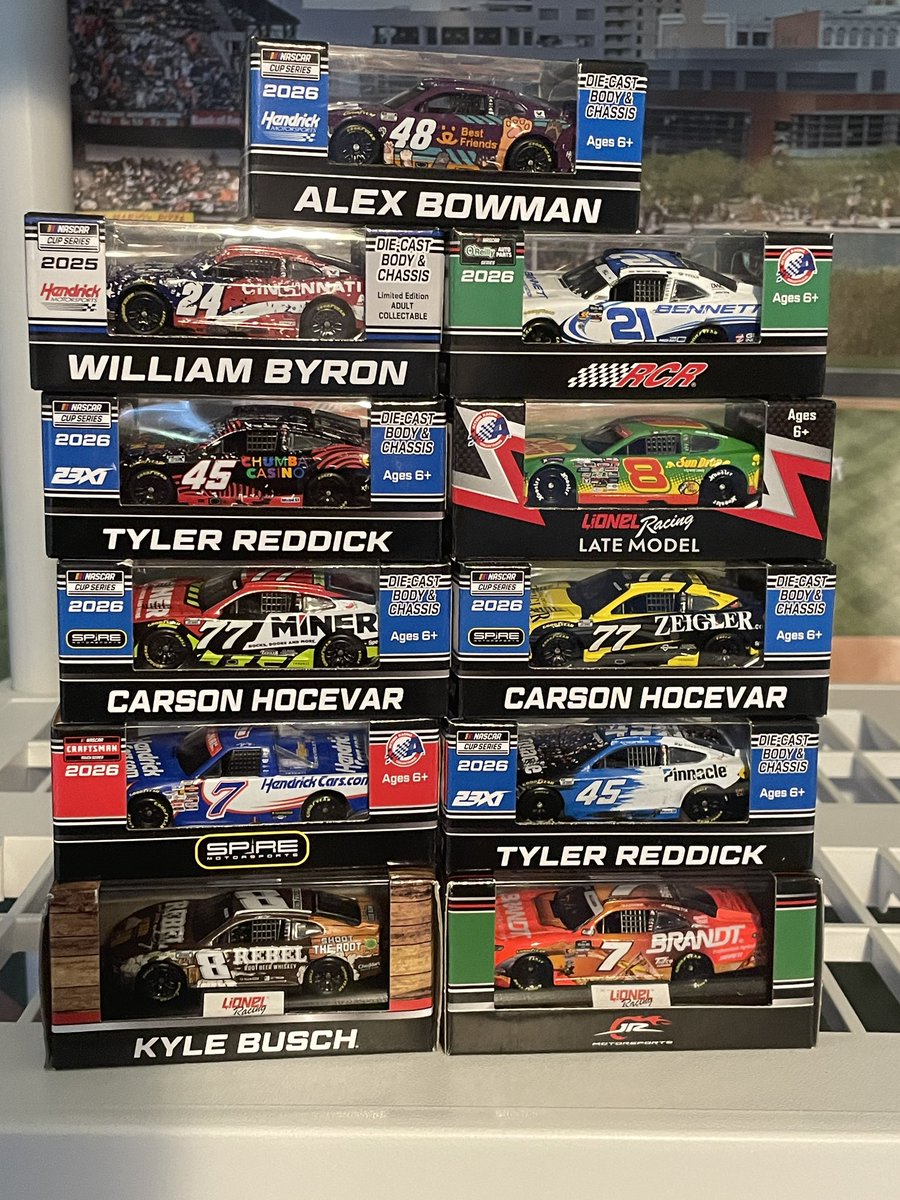 MeadMotorsports's tweet photo. Some new releases ready to go Wednesday night, 1:64 scale Madness Ebay Live! #NASCAR 

LINK TO SHOW -> https://t.co/wi7zeoQ2ol https://t.co/02AWe8BD8Z