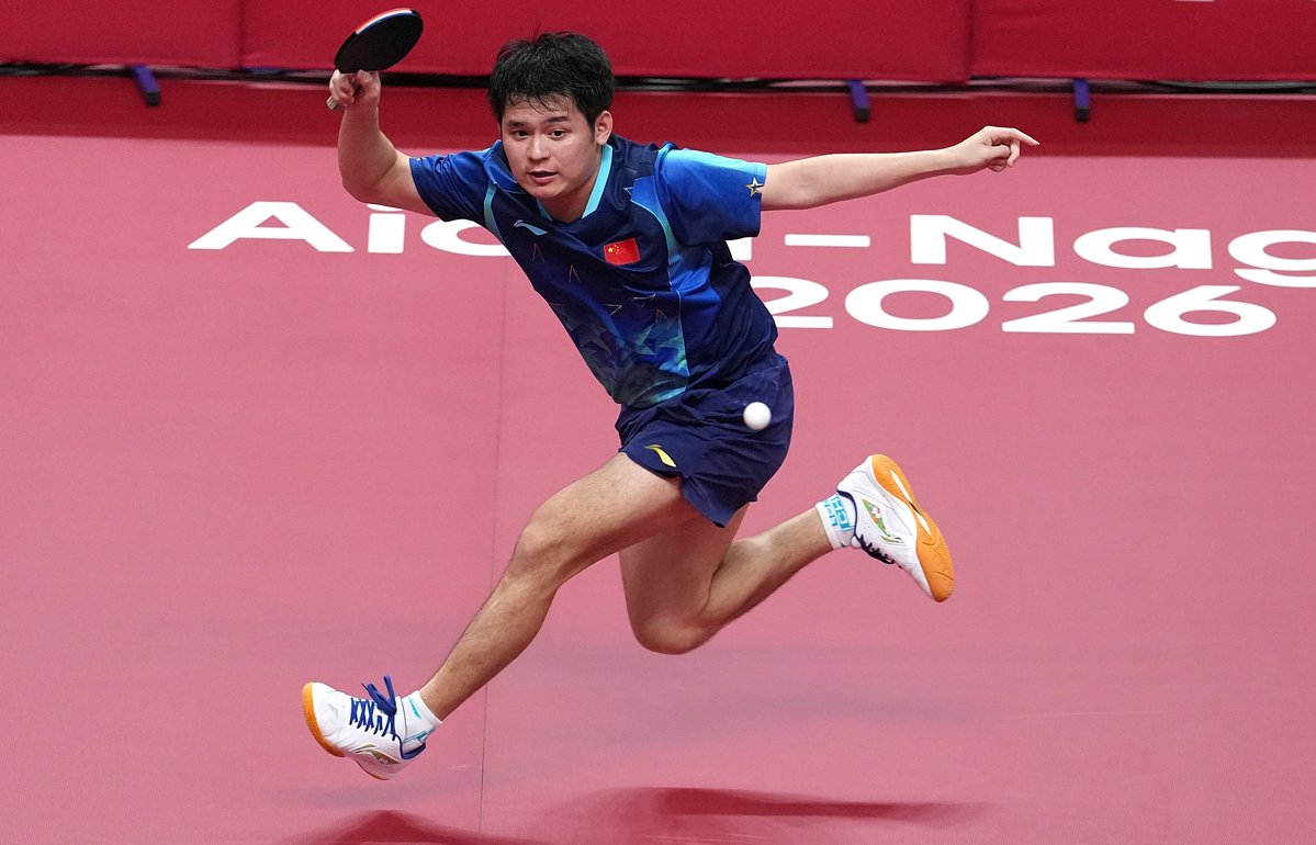ChinaDaily's tweet photo. China swept the men's and women's 4x100m relay titles on Day 9 of the 2026 Asian Games on Monday, while wrapping up the table tennis competition with six of the seven gold medals. https://t.co/W5qyHLk1He