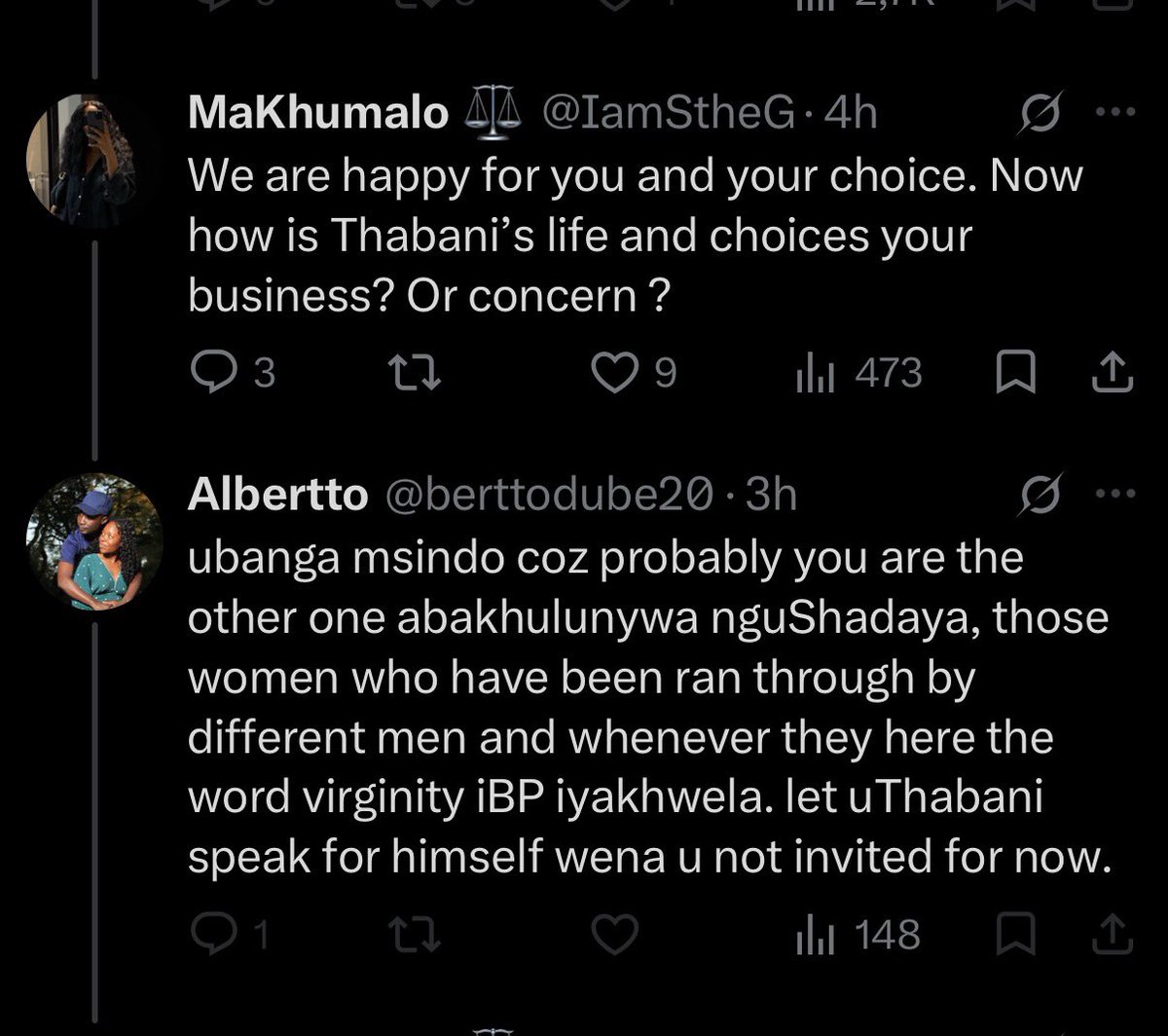 TerrenceManeto's tweet photo. @berttodube20 @thabanimnyama @IamStheG Did you not talk trash to her when she asked you a question? Also she is someone’s wife . Which means that’s your habit. Tichaonana chete hauna respect . That company of yours ndirikuivharisa https://t.co/6USyonpQgZ