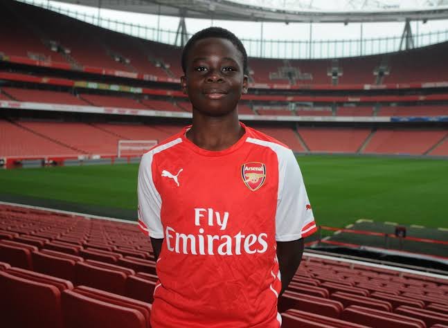 AFCDon14's tweet photo. 12 year old Bukayo Saka the last time Manchester United won the Premier league 👀😭 https://t.co/v6bVRZ8wyw