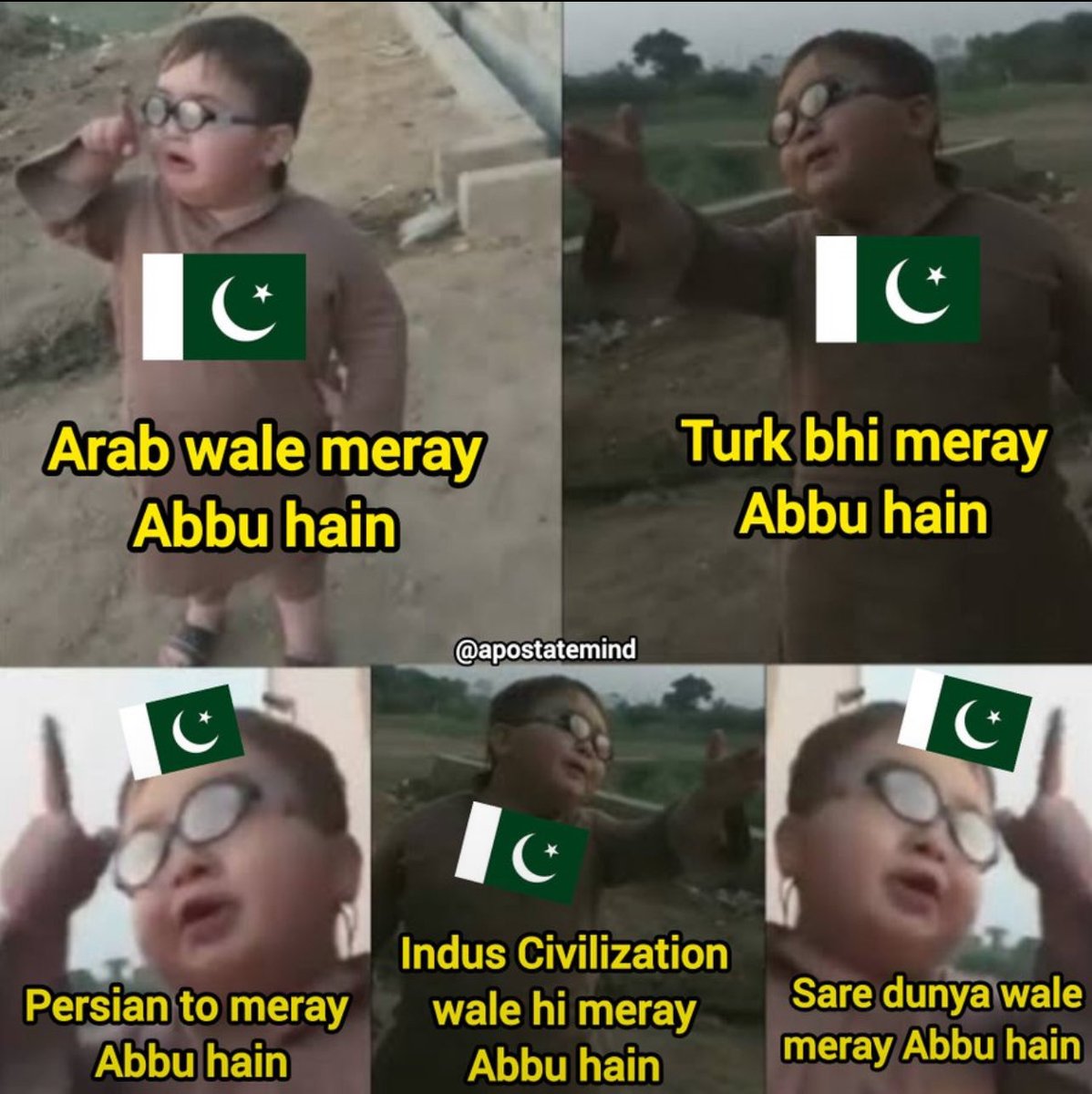 AbMalik46's tweet photo. When you ask a Pakistani about their ancestors: https://t.co/mfrC9xXFDE